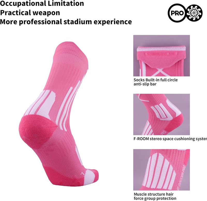 FUNRY Store Grip Socks Soccer for Men&Women,Non-Slip Soccer Socks,Elite Compression Socks for Running Basketball （ men's size 6-11） - Image 3